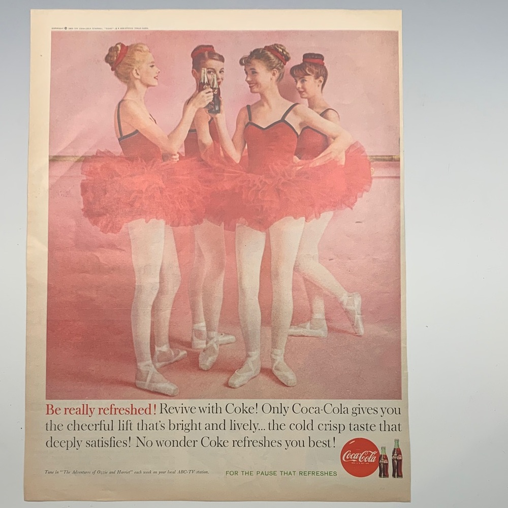 Coca Cola Vintage Ad found in a “Look Magazine October 25, 1960”